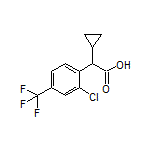 2-[2-Chloro-4-(trifluoromethyl)phenyl]-2-cyclopropylacetic Acid
