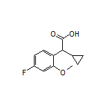 2-Cyclopropyl-2-(4-fluoro-2-methoxyphenyl)acetic Acid