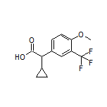 2-Cyclopropyl-2-[4-methoxy-3-(trifluoromethyl)phenyl]acetic Acid