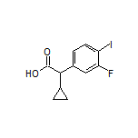 2-Cyclopropyl-2-(3-fluoro-4-iodophenyl)acetic Acid