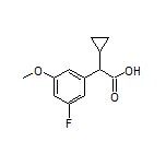 2-Cyclopropyl-2-(3-fluoro-5-methoxyphenyl)acetic Acid