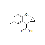 2-Cyclopropyl-2-(2-methoxy-5-methylphenyl)acetic Acid