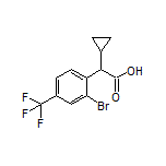 2-[2-Bromo-4-(trifluoromethyl)phenyl]-2-cyclopropylacetic Acid