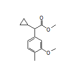 Methyl 2-Cyclopropyl-2-(3-methoxy-4-methylphenyl)acetate