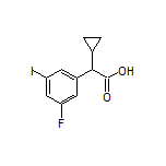 2-Cyclopropyl-2-(3-fluoro-5-iodophenyl)acetic Acid