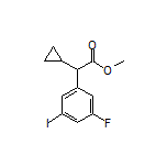 Methyl 2-Cyclopropyl-2-(3-fluoro-5-iodophenyl)acetate