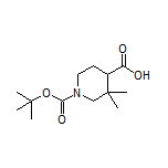 1-Boc-3,3-dimethylpiperidine-4-carboxylic Acid