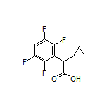 2-Cyclopropyl-2-(2,3,5,6-tetrafluorophenyl)acetic Acid