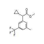 Methyl 2-Cyclopropyl-2-[3-methyl-5-(trifluoromethyl)phenyl]acetate