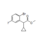 Methyl 2-(2-Bromo-5-iodophenyl)-2-cyclopropylacetate