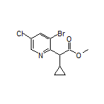 Methyl 2-(3-Bromo-5-chloropyridin-2-yl)-2-cyclopropylacetate