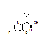2-(3-Bromo-5-fluoropyridin-2-yl)-2-cyclopropylacetic Acid