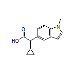 2-Cyclopropyl-2-(1-methyl-5-indolyl)acetic Acid