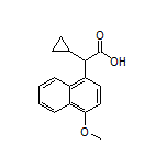 2-Cyclopropyl-2-(4-methoxynaphthalen-1-yl)acetic Acid