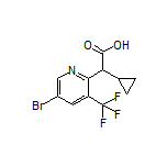 2-[5-Bromo-3-(trifluoromethyl)-2-pyridyl]-2-cyclopropylacetic Acid