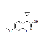 2-Cyclopropyl-2-(2-fluoro-4-methoxyphenyl)acetic Acid
