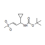 (E)-N-Boc-1-cyclopropyl-3-(methylsulfonyl)-2-propen-1-amine