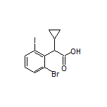 2-(2-Bromo-6-iodophenyl)-2-cyclopropylacetic Acid
