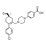 (R)-4-[4-[(4’-Chloro-4-formyl-4-methyl-3,4,5,6-tetrahydro-[1,1’-biphenyl]-2-yl)methyl]-1-piperazinyl]benzoic Acid