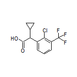2-[2-Chloro-3-(trifluoromethyl)phenyl]-2-cyclopropylacetic Acid