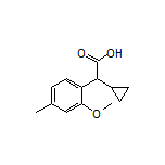 2-Cyclopropyl-2-(2-methoxy-4-methylphenyl)acetic Acid