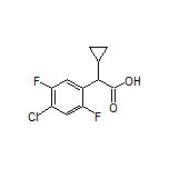 2-(4-Chloro-2,5-difluorophenyl)-2-cyclopropylacetic Acid
