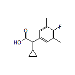 2-Cyclopropyl-2-(4-fluoro-3,5-dimethylphenyl)acetic Acid