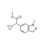 Methyl 2-Cyclopropyl-2-(1-methyl-6-indazolyl)acetate