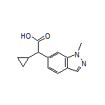 2-Cyclopropyl-2-(1-methyl-6-indazolyl)acetic Acid