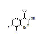 2-(2-Bromo-3,4-difluorophenyl)-2-cyclopropylacetic Acid