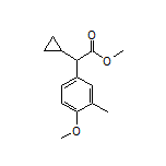 Methyl 2-Cyclopropyl-2-(4-methoxy-3-methylphenyl)acetate