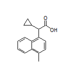 2-Cyclopropyl-2-(4-methylnaphthalen-1-yl)acetic Acid