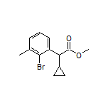 Methyl 2-(2-Bromo-3-methylphenyl)-2-cyclopropylacetate