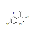 2-Cyclopropyl-2-(2,4-dichloro-6-fluorophenyl)acetic Acid