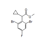 Methyl 2-Cyclopropyl-2-(2,6-dibromo-4-fluorophenyl)acetate