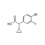 2-(4-Bromo-3-iodophenyl)-2-cyclopropylacetic Acid