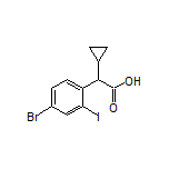 2-(4-Bromo-2-iodophenyl)-2-cyclopropylacetic Acid