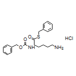 S-Benzyl (S)-6-Amino-2-(Cbz-amino)hexanethioate Hydrochloride