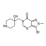 3-Bromo-6-[(4-hydroxy-4-piperidyl)methyl]-2-methyl-2H-pyrazolo[4,3-d]pyrimidin-7(6H)-one