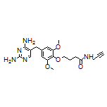 4-[4-[(2,4-Diamino-5-pyrimidinyl)methyl]-2,6-dimethoxyphenoxy]-N-(2-propyn-1-yl)butanamide