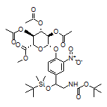 2-[4-[2-(Boc-amino)-1-[(tert-butyldimethylsilyl)oxy]ethyl]-2-nitrophenoxy]-6-(methoxycarbonyl)tetrahydro-2H-pyran-3,4,5-triyl (2S,3R,4S,5S,6S)-Triacetate