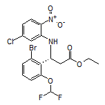 Ethyl (R)-3-[2-Bromo-6-(difluoromethoxy)phenyl]-3-[(5-chloro-2-nitrophenyl)amino]propanoate