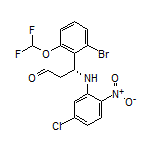 (R)-3-[2-Bromo-6-(difluoromethoxy)phenyl]-3-[(5-chloro-2-nitrophenyl)amino]propanal