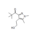 1-[4-(2-Hydroxyethyl)-1,5-dimethyl-3-pyrazolyl]-2,2-dimethyl-1-propanone