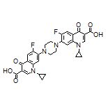 7,7’-(Piperazine-1,4-diyl)bis(1-cyclopropyl-6-fluoro-4-oxo-1,4-dihydroquinoline-3-carboxylic Acid)