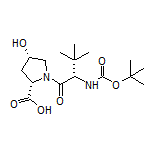 (2S,4S)-1-[(S)-2-(Boc-amino)-3,3-dimethylbutanoyl]-4-hydroxypyrrolidine-2-carboxylic Acid