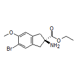 Ethyl (R)-2-Amino-5-bromo-6-methoxy-2,3-dihydro-1H-indene-2-carboxylate