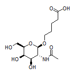 5-[[(2R,3R,4R,5R,6R)-3-Acetamido-4,5-dihydroxy-6-(hydroxymethyl)tetrahydro-2H-pyran-2-yl]oxy]pentanoic Acid