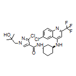 3-Chloro-N-[(1R,3S)-3-[[6-chloro-2-(trifluoromethyl)quinolin-4-yl]amino]cyclohexyl]-1-(2-hydroxy-2-methylpropyl)-1H-pyrazole-4-carboxamide