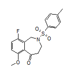 9-Fluoro-6-methoxy-2-tosyl-3,4-dihydro-1H-benzo[c]azepin-5(2H)-one